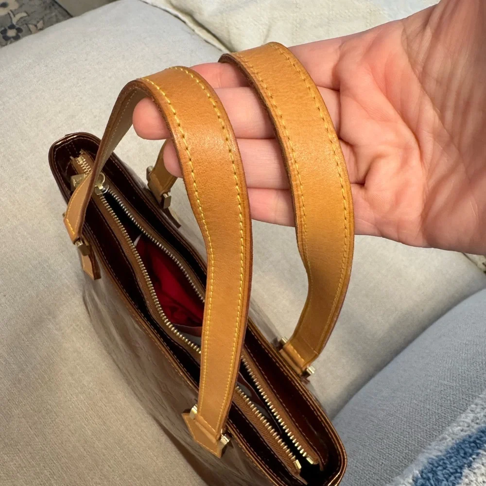 Louis Vuitton Vernis Caramel Brown Monogram Tote - Picture 5 of 12